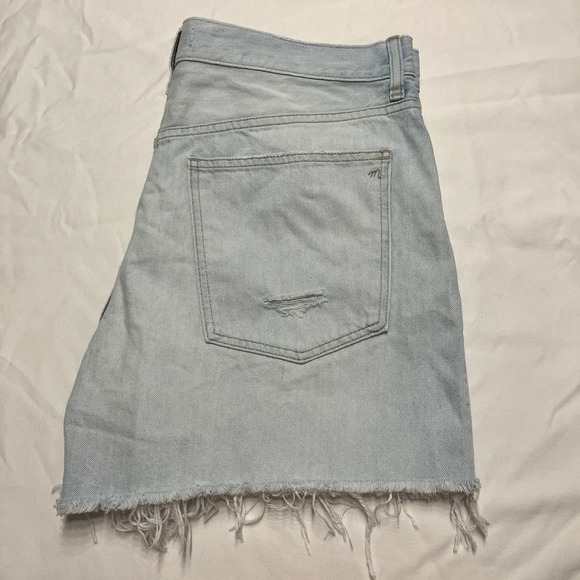 Madewell The '90s Mid-Length Jean Short in Pearlman Wash 31 new without tags - Picture 6 of 14